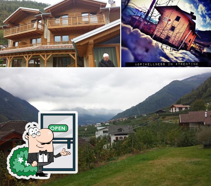 Goditi la vista dall'area esterna di Agriturismo Wellness IL TEMPO DELLE MELE