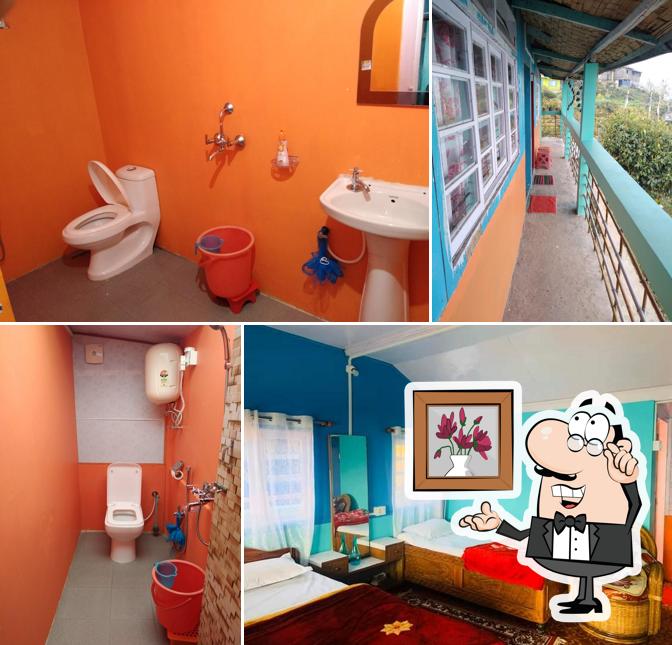 The interior of Ahan's Homestay Dawaipani