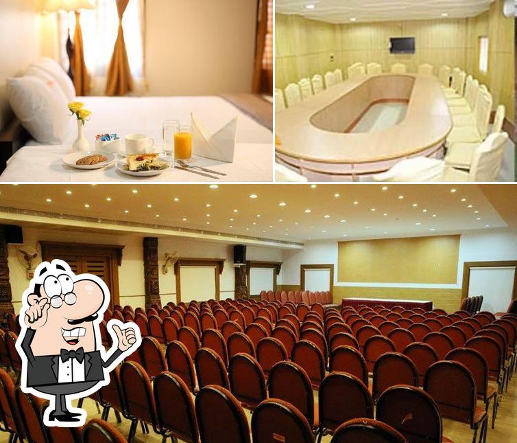 The interior of Hotel Sasthapuri