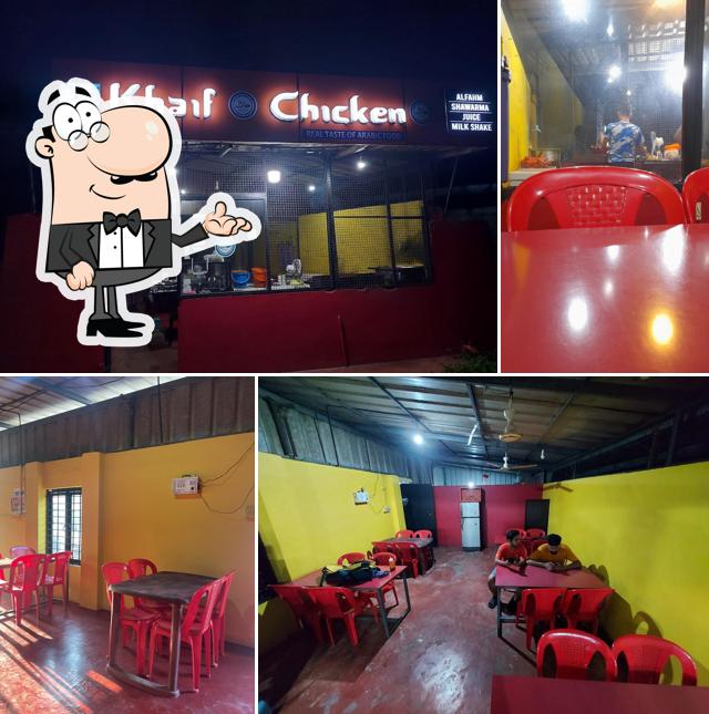 The interior of Kaif Chicken