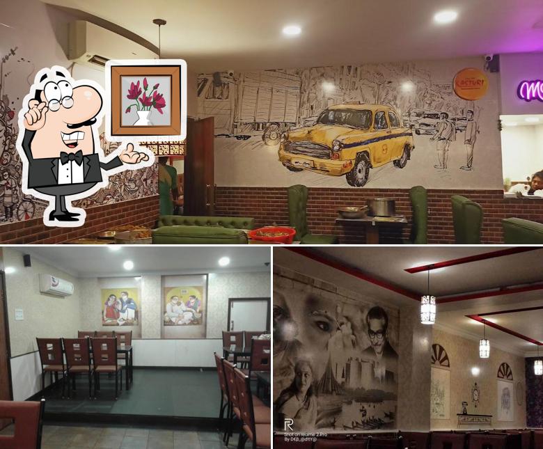 The interior of Kasturi Restaurant