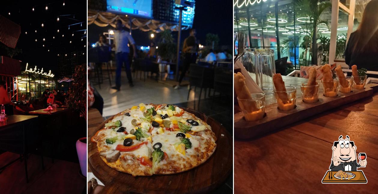 Order pizza at Latitude Cafe & Restro