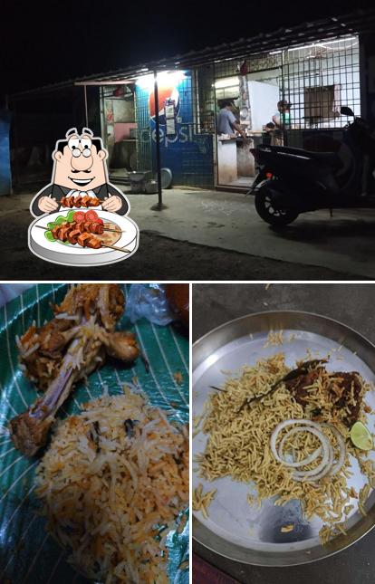 This is the image showing food and exterior at red mirchi