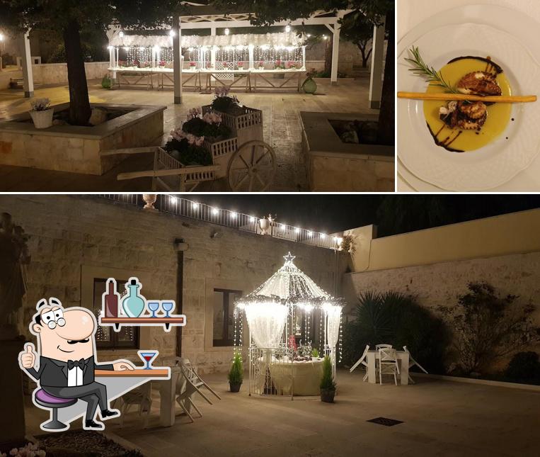 Dai un’occhiata alla immagine che mostra la interni e cibo di Corte Meraviglia