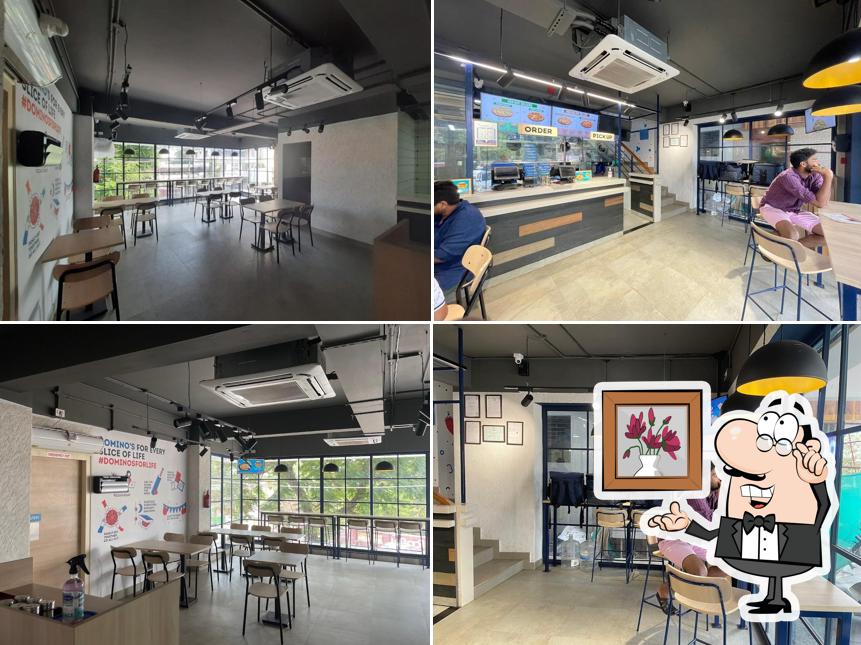 The interior of Domino's Pizza MC Square, Kochi