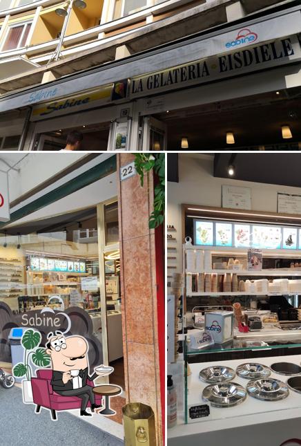 Gli interni di Eisdiele Sabine Gelateria