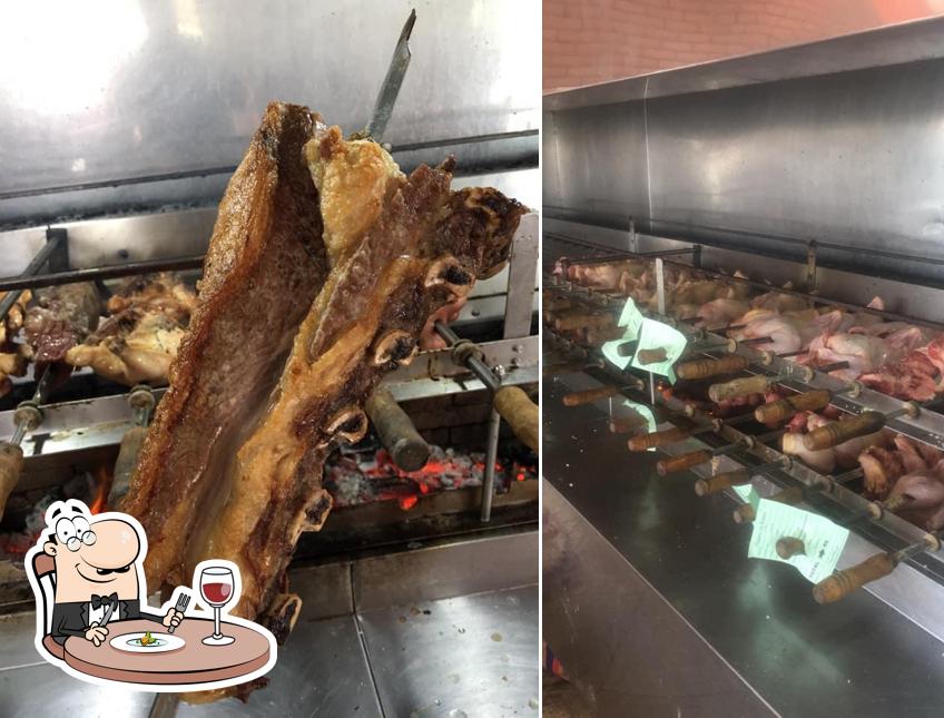 Platos en Espeto na brasa