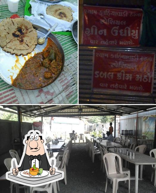 This is the picture depicting food and interior at Shyam Kathiyawadi Dhaba