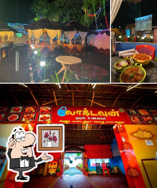 The interior of லாக்டவுன் பிரியாணி குடில் ரெஸ்டாரண்ட்