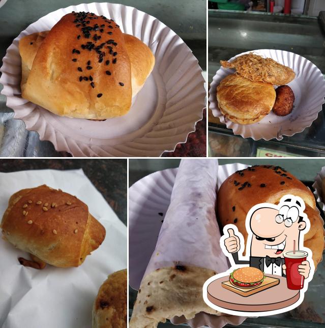 Treat yourself to a burger at A-1 Stores & Bakery