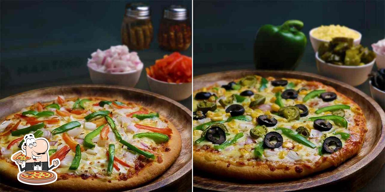 Get pizza at Martino’z Pizza