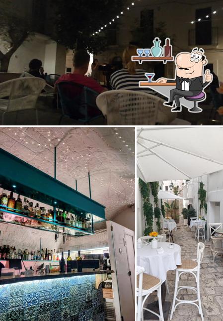 Gli interni di N24 Bar à Vin - con cucina
