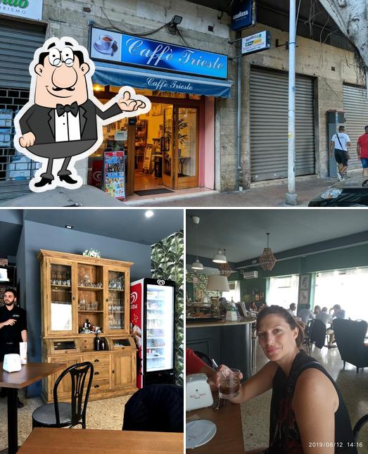 Gli interni di Caffè Trieste