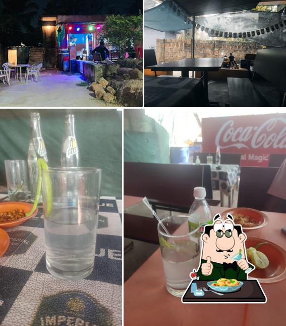 The image of food and interior at Virgo Bar