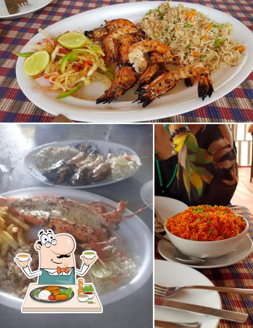 Food at Star fish beach shack