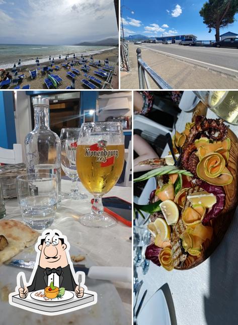 La cibo e esterno del ristorante