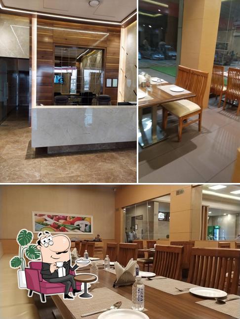 The interior of Hotel Parth - Restaurant
