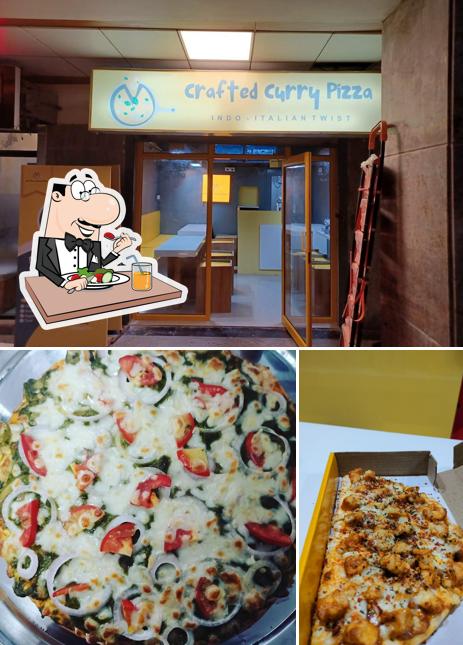 Meals at Crafted Curry Pizza