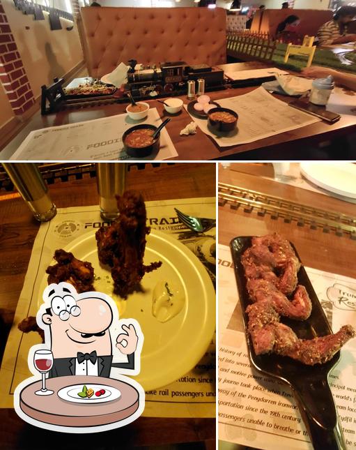 Food at Foodie train restaurant