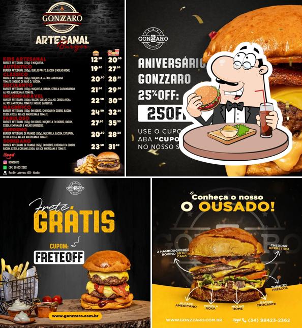 Hambúrguer em Gonzzaro Burger & Pizza