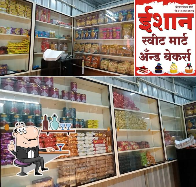 The interior of Ishan Sweet Mart and Bakers