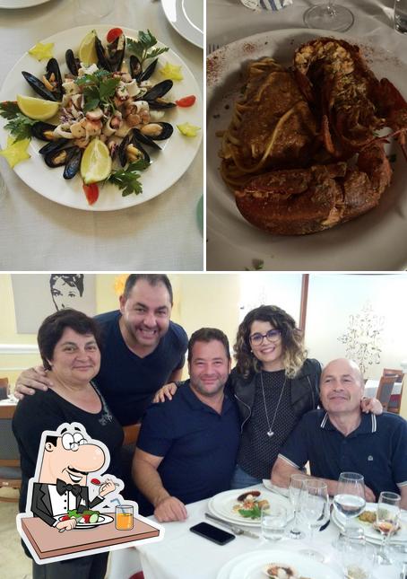 Dai un’occhiata alla foto che mostra la cibo e tavolo da pranzo di Ristorante Il Gambero
