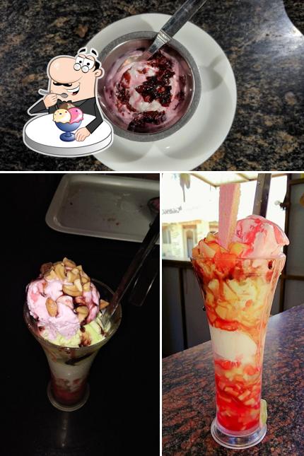 Roti Ghar serves a selection of desserts