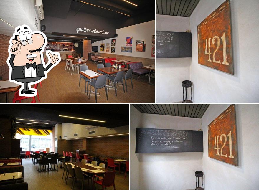 Gli interni di Le 421