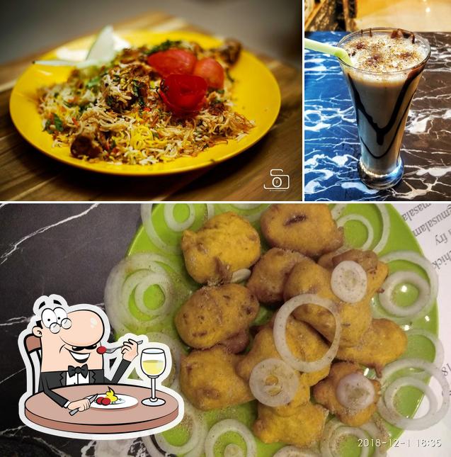 The restaurant's food and beverage