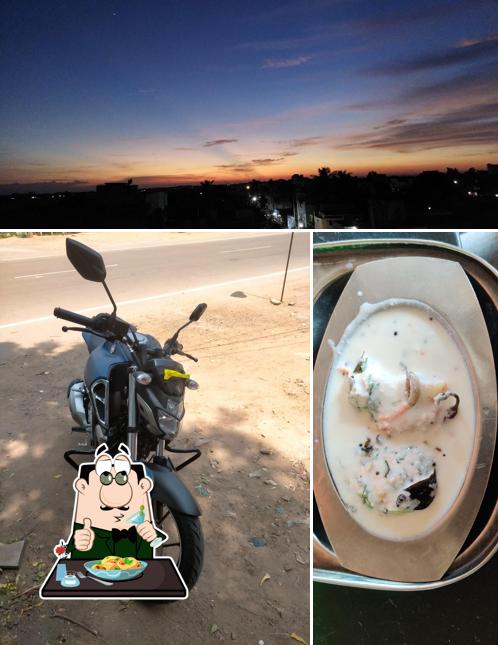 Among various things one can find food and exterior at Naidu Hotel