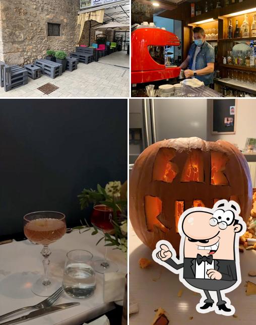Gli interni di Bar Rina