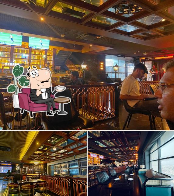 The interior of Black brew house