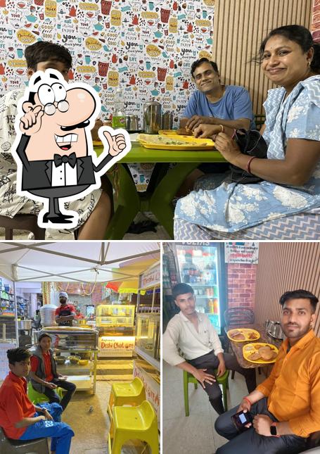 The interior of Deshi Chatore IndianChineseVegetarian