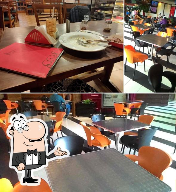 The interior of Flurys