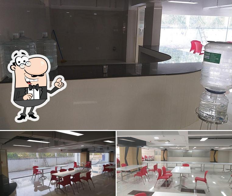 The interior of Infopark Food Court, Jyothirmaya