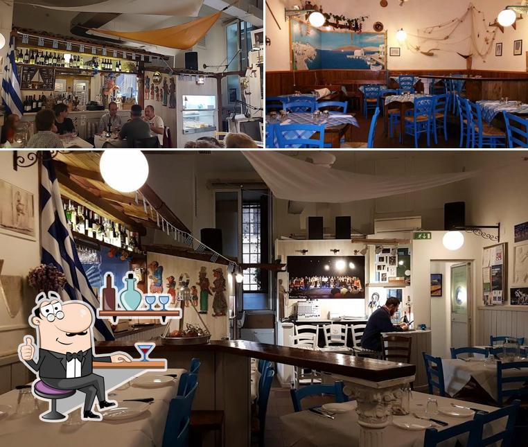 Gli interni di Mazì - Ristorante Greco - Trastevere