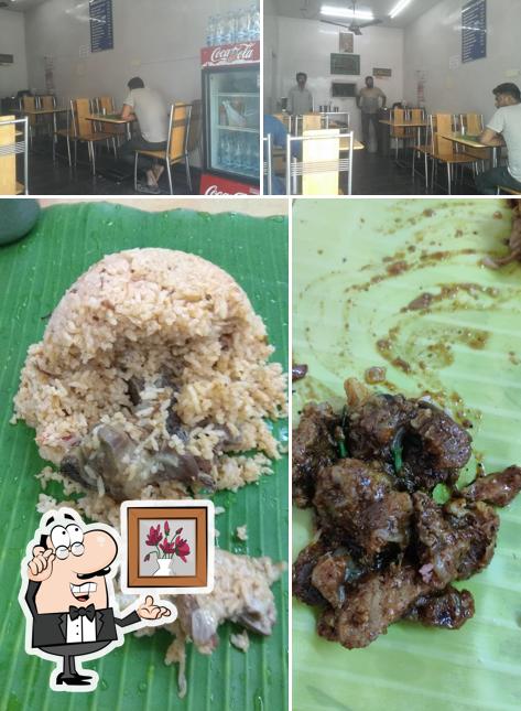 Among different things one can find interior and food at SHA BIRIYANI MESS