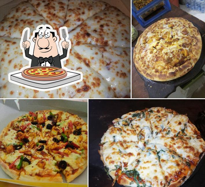 The pizza place ( yummy fresh and hot)