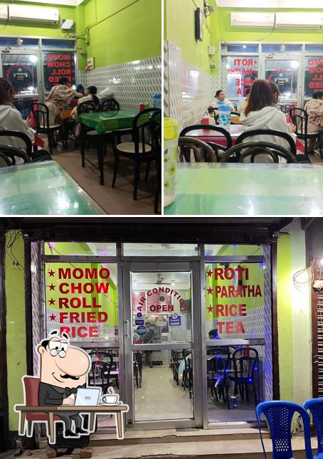 Take a seat at one of the tables at Kalita Hotel & Restaurant