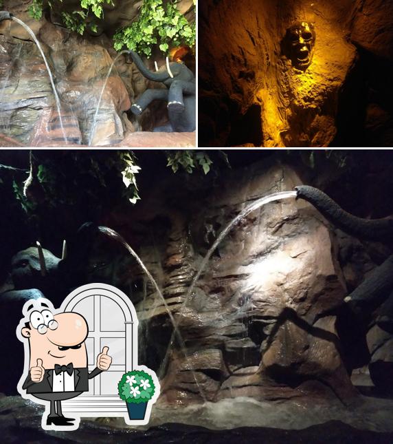 You can get some fresh air at the outside area of Gufha Restaurant, Tirupati