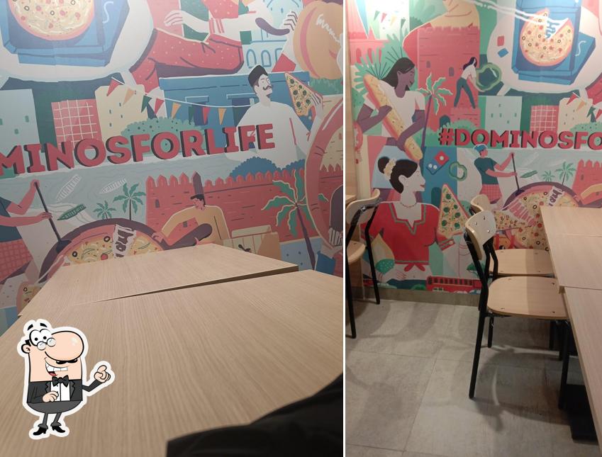 The interior of Domino's Pizza Regency Antillia, Thane