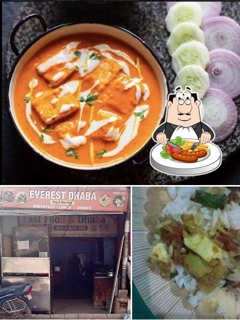 The photo of food and exterior at Everest dhaba