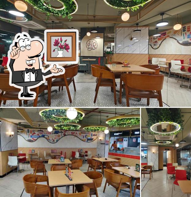 The interior of Haldiram's
