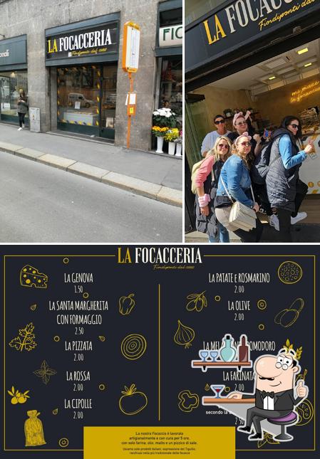 Gli interni di La Focacceria