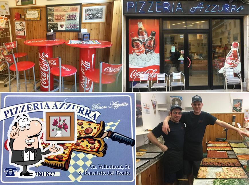 Gli interni di Pizzeria Azzurra
