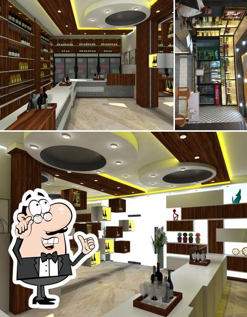 The interior of Abhi wines
