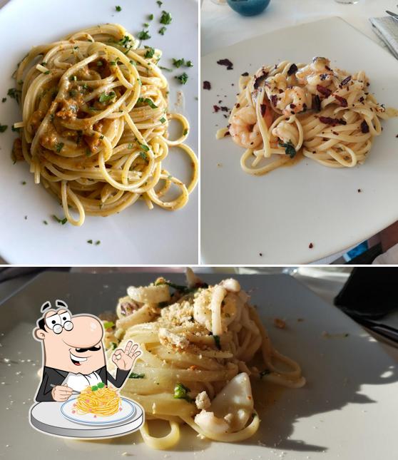 Spaghetti alla carbonara al Lido La Perla