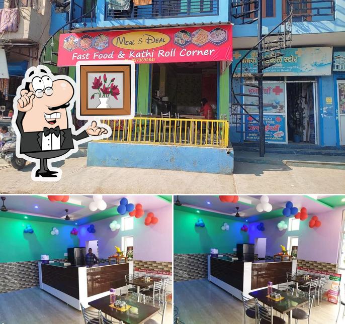 The restaurant's interior and exterior