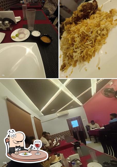 This is the image depicting food and interior at STAR BIRYANI DARBAR
