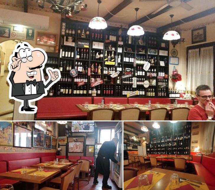 Gli interni di Trattoria Romana La Lupa